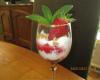 Verrine fraises-mascarpone et pistaches.