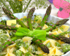 Salades de farfalles aux asperges vertes