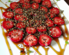 Carpaccio de fraises au poivre de sichuan et miel balsamique