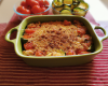 Crumble de courgettes et tomates confites