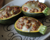 Courgettes farcies aux coques