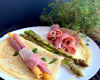 Crêpes aux asperges et jambon