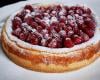 Gâteau au fromage et aux framboises