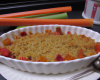 Crumble carotte rhubarbe