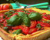 Tarte aux tomates et au basilic