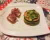 Duo de patates douces et courgette avec son jambon de pays