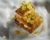 Millefeuille de pain perdu aux épices et chasselas au Frontignan