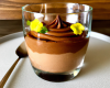 Verrine de mousse au chocolat au beurre salé