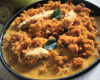 Crumble de dinde au curry et lait de coco