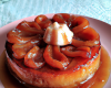 Tarte tatin relevée à la vanille liquide sur pâte maison