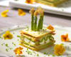 Millefeuille de courgettes aux asperges vertes