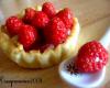 Tartelettes aux fraises et à la semoule à la rose