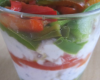 Verrine courgettes-poivrons