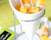 Brochettes de melon au fromage frais