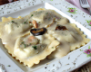 Raviolis sauce aux pleurotes à la crème