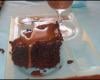 Fondant au chocolat et sauce caramel