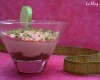 Mousse de Granny Smith sur compotée de Golden en verrine