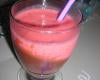 Smoothie glacé fraise-chocolat