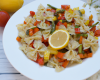 Salade de Farfalle au citron et aux légumes