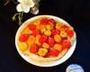 Tarte fine aux tomates multicolores et moutarde au miel et épices