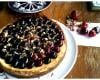 Cherry cheesecake, pistaches et sirop d'orgeat