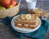 Croque-monsieur sucré à la banane et beurre de cacahuètes