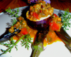 Gressins au curry romarin et sauce tomates et ail façon caviar d'aubergine