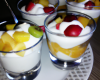 Verrine fruits et yaourt