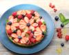 Tarte fleurs aux fruits rouges