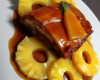 Tronçon de porc au caramel d'ananas