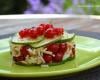 Salade de riz au thon, courgette et groseilles rouges