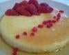 Flan fraise-caramel