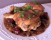 Chapon au vin rouge