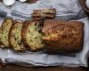 Cake aux amandes, pépites de chocolat à la farine semi-complète