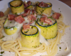 Courgettes carbonara