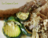 Poulet moutarde, gingembre, citron et quinoa courgettes