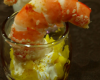 Verrine de crevettes et mangue d'Inde