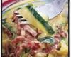 Tagliatelles de courgettes aux lardons et mascarpone