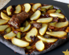 Pizza aux boudins noirs, pommes et patates douces