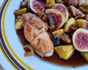 Chapon aux marrons, aux figues et aux poires