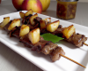 Brochette d'agneau au Chutney de pommes