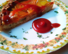 Tourte aux légumes et ketchup