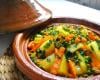 Tajine de carottes, petits pois et pommes de terre