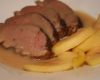 Magret de canard aux pommes et au cidre