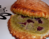 Galettes individuelles, aux cerises et frangipane matcha