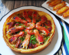 Tarte fondante à l'andouillette basque, homard