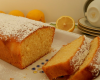 Gâteau au citron avec sorbet à la banane