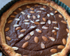 Tarte chocopoire amandine