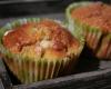 Muffins à la rhubarbe et au sucre perlé