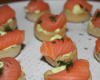 Canapés de saumon de Chavignol